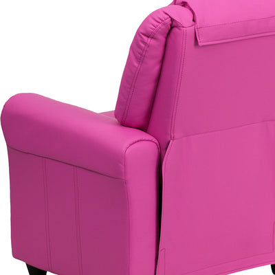 Hot Pink Vinyl Kids Recliner