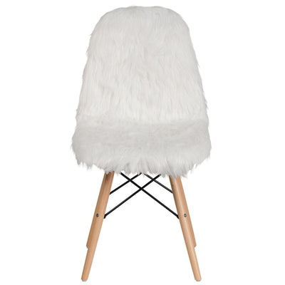 White Shaggy Chair