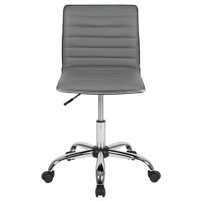Gray Ribbed Task Office Chair