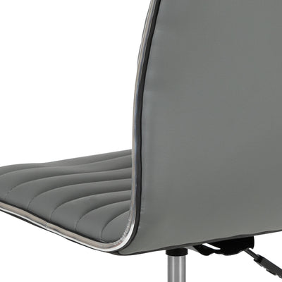 Gray Ribbed Task Office Chair