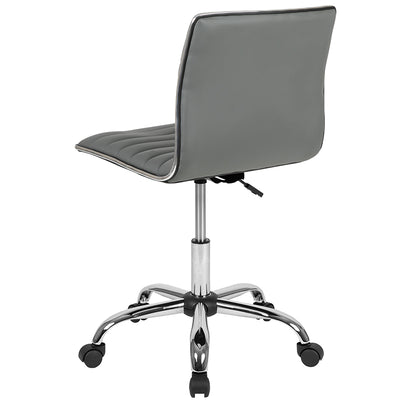 Gray Ribbed Task Office Chair