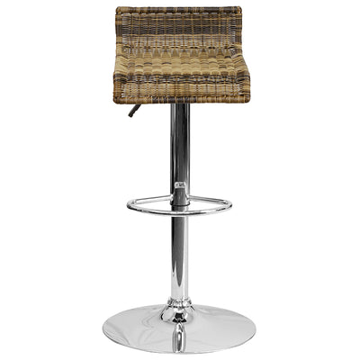 Wicker Adjustable Height Stool
