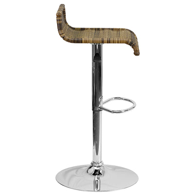 Wicker Adjustable Height Stool
