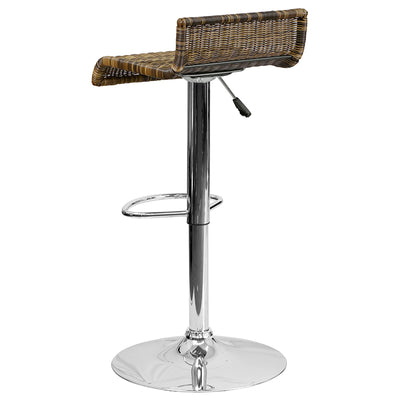 Wicker Adjustable Height Stool