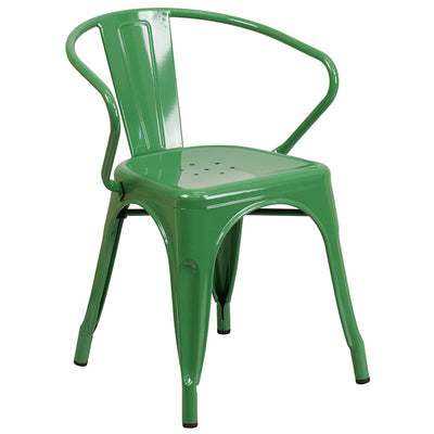 31.5x63 Green Metal Table Set
