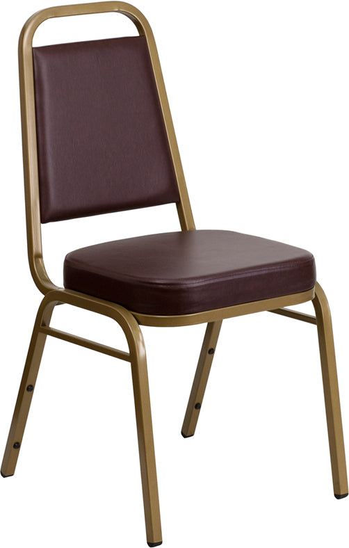 Brown Vinyl Banquet Chair