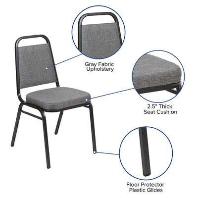Gray Fabric Banquet Chair