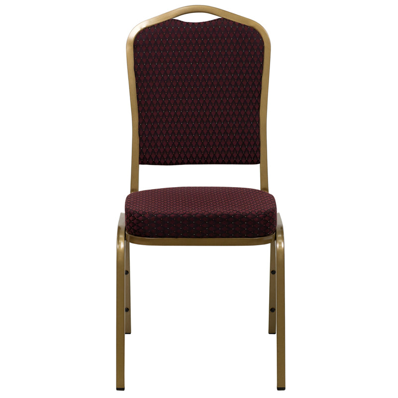 Burgundy Fabric Banquet Chair