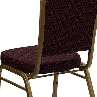 Burgundy Fabric Banquet Chair