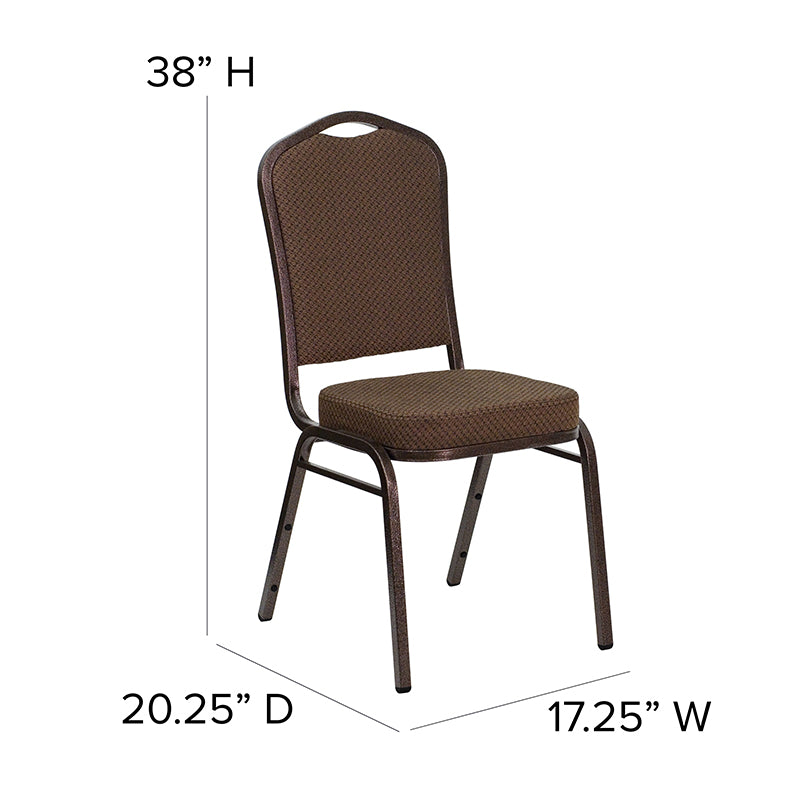 Brown Fabric Banquet Chair