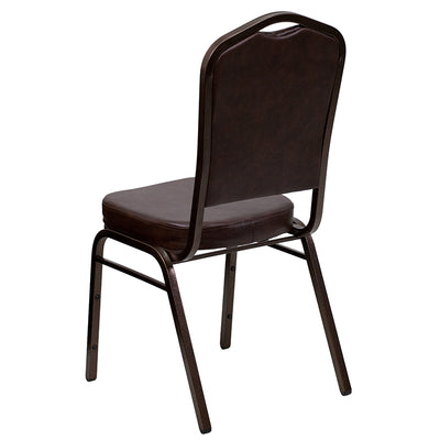 Brown Vinyl Banquet Chair