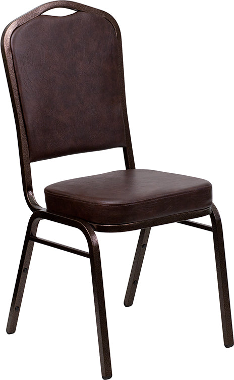 Brown Vinyl Banquet Chair