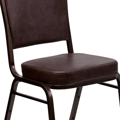 Brown Vinyl Banquet Chair