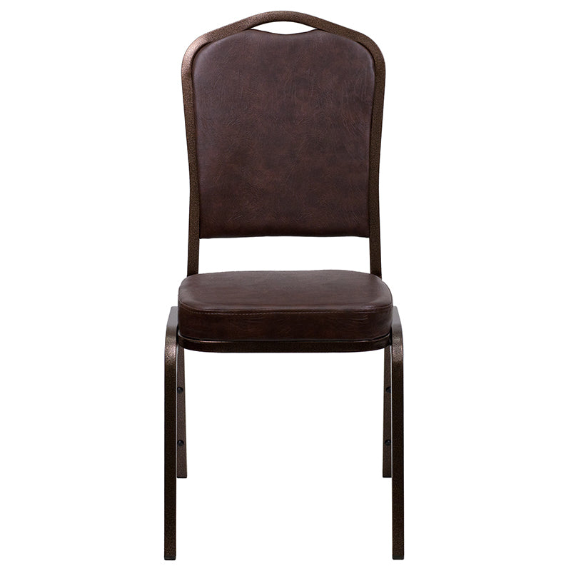 Brown Vinyl Banquet Chair