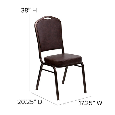 Brown Vinyl Banquet Chair