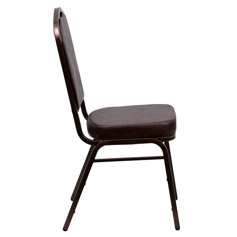 Brown Vinyl Banquet Chair