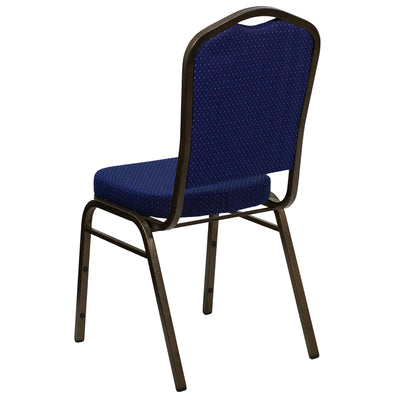 Navy Blue Fabric Banquet Chair