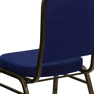 Navy Blue Fabric Banquet Chair