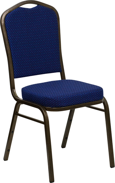 Navy Blue Fabric Banquet Chair