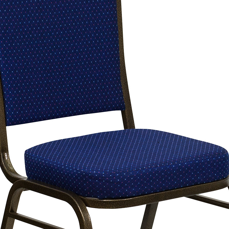 Navy Blue Fabric Banquet Chair