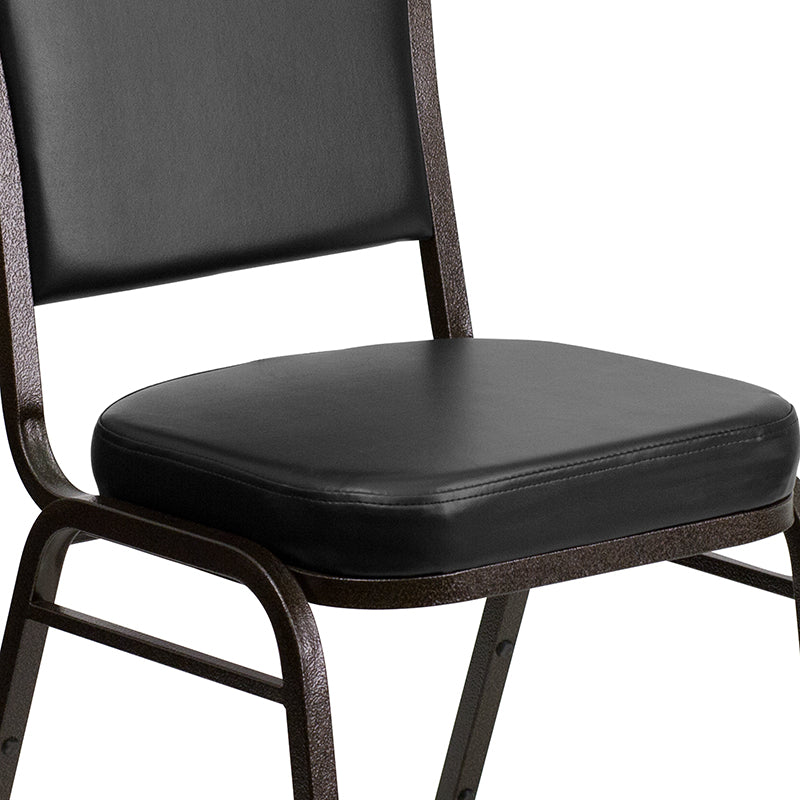 Black Vinyl Banquet Chair