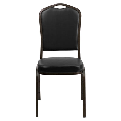 Black Vinyl Banquet Chair