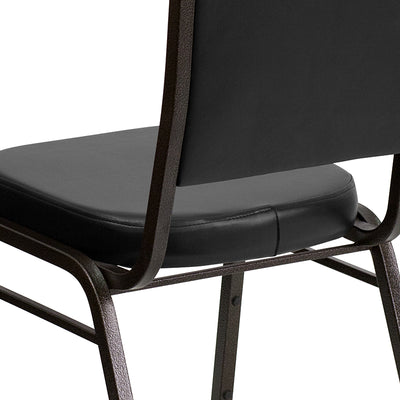 Black Vinyl Banquet Chair