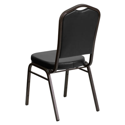 Black Vinyl Banquet Chair