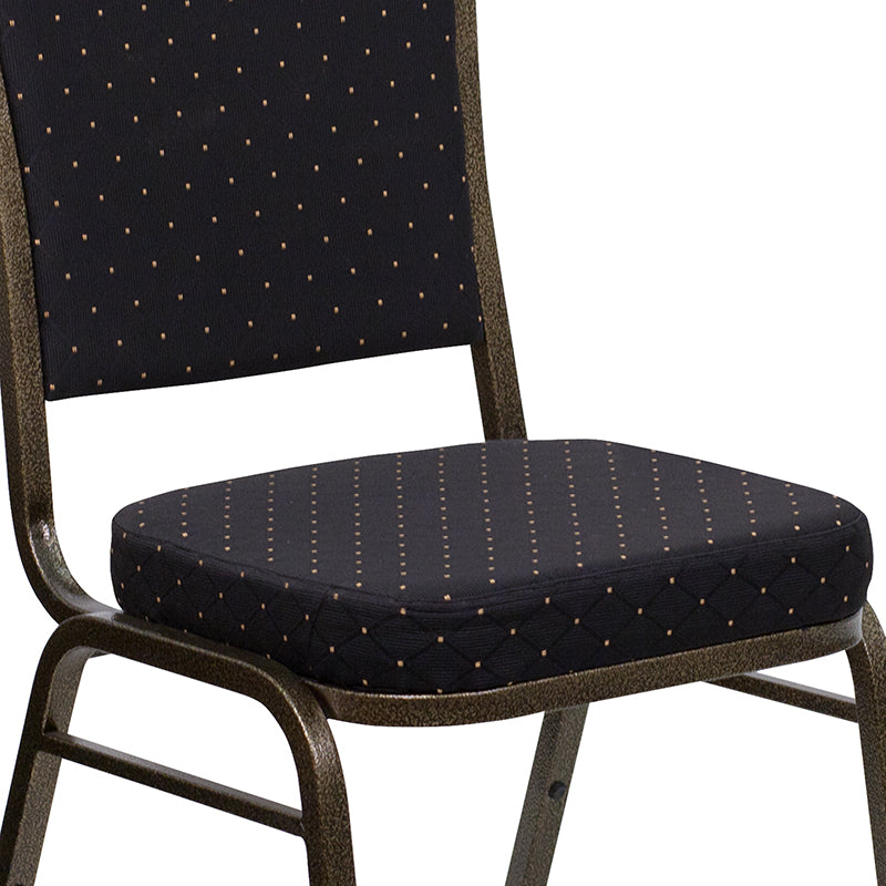 Black Fabric Banquet Chair