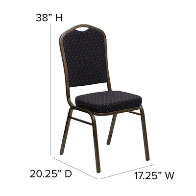 Black Fabric Banquet Chair