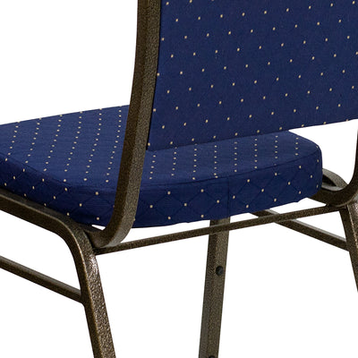 Navy Blue Fabric Banquet Chair