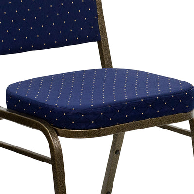 Navy Blue Fabric Banquet Chair