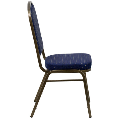 Navy Blue Fabric Banquet Chair