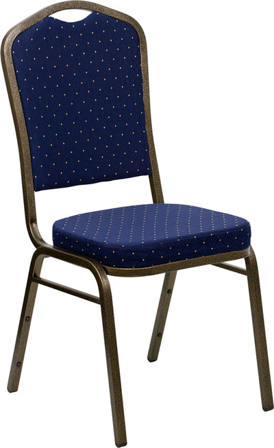 Navy Blue Fabric Banquet Chair