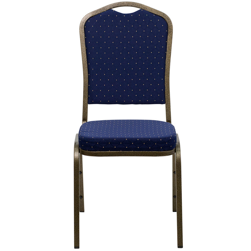 Navy Blue Fabric Banquet Chair