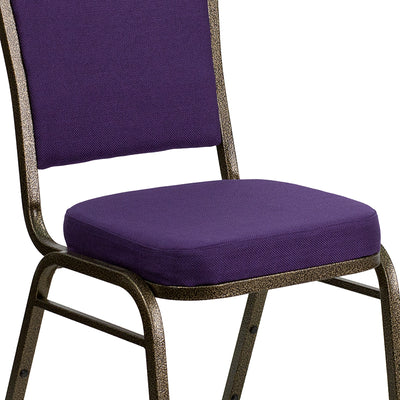 Purple Fabric Banquet Chair