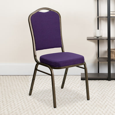 Purple Fabric Banquet Chair