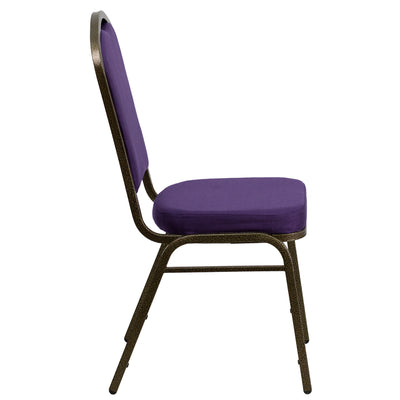 Purple Fabric Banquet Chair