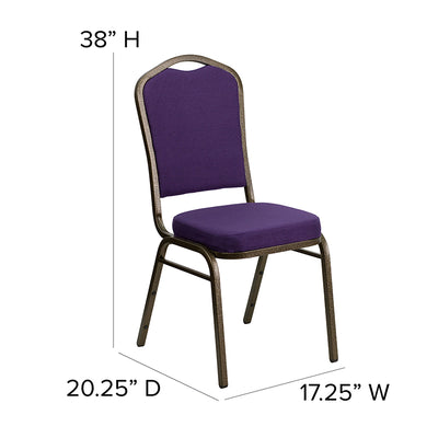 Purple Fabric Banquet Chair