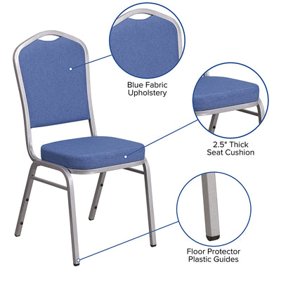 Blue Fabric Banquet Chair