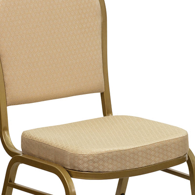 Beige Fabric Banquet Chair
