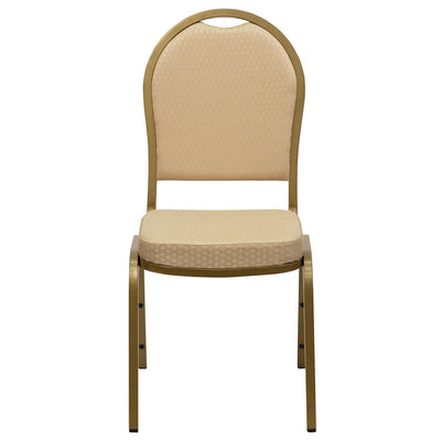 Beige Fabric Banquet Chair