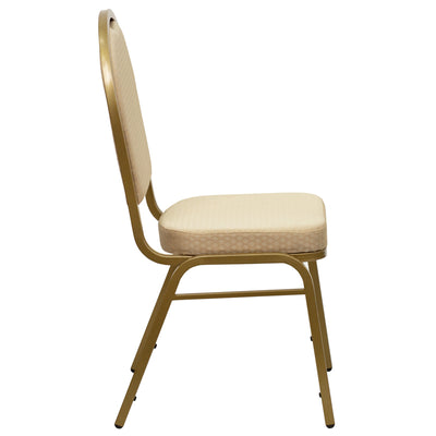 Beige Fabric Banquet Chair