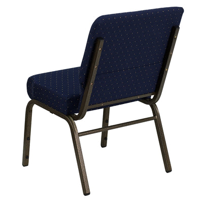 Blue Dot Fabric Church Chair