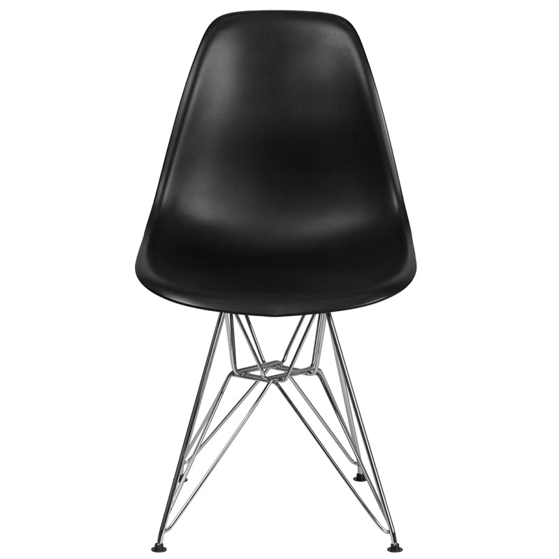 Black Plastic/chrome Chair