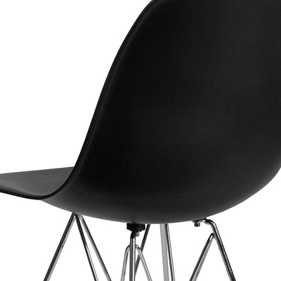 Black Plastic/chrome Chair
