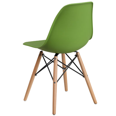 Green Plastic/wood Chair