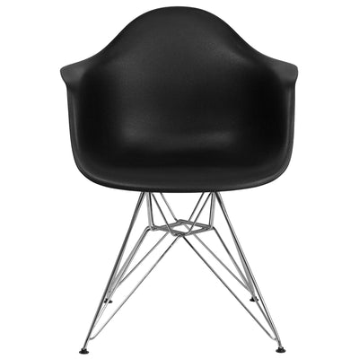 Black Plastic/chrome Chair