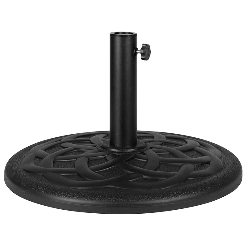 Black Cement Umbrella Base