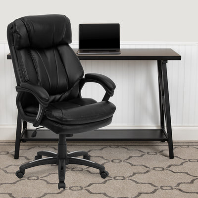Black High Back Leather Chair